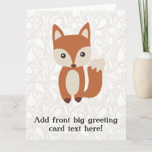 Carte Cute Baby Fox