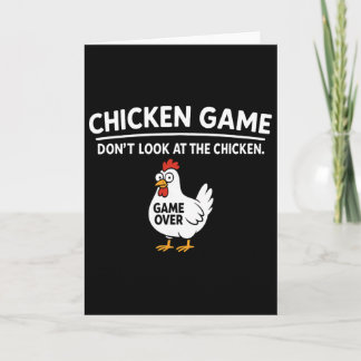 Carte Cute Chicken Game Don't Look At The Chicken Funny 