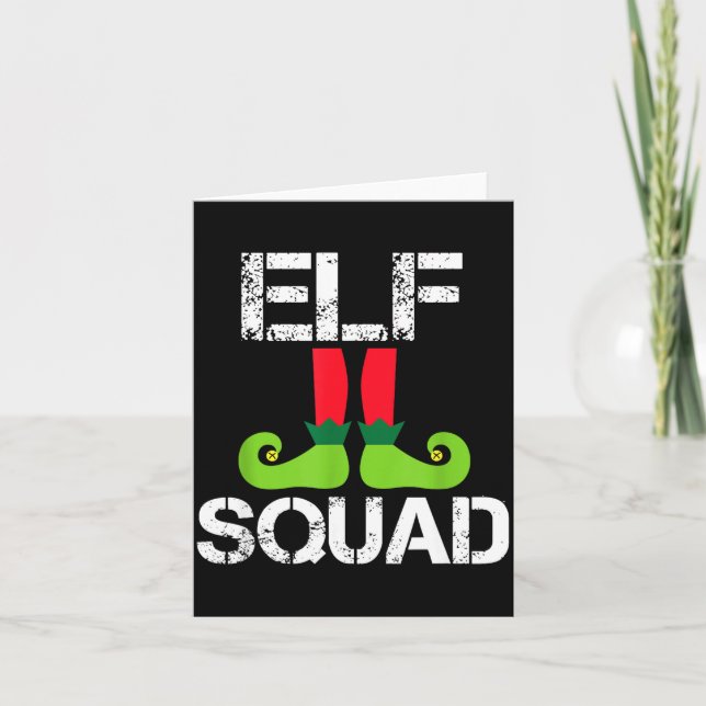 Carte Cute Christmas Cheer Elf Squad Santa's Helper  (Devant)