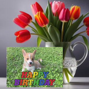 Carte Cute Corgi Chien Chien Chien Chien Photographie Ar