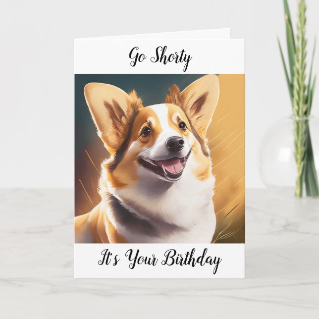 Carte Cute Corgi Pun Anniversaire (Devant)