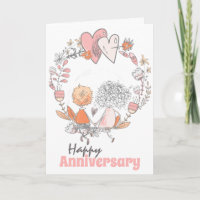 Cute couple de fleurs couronnes romantiques