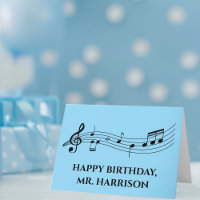 Cute Custom Music Teacher Band Director Anniversai