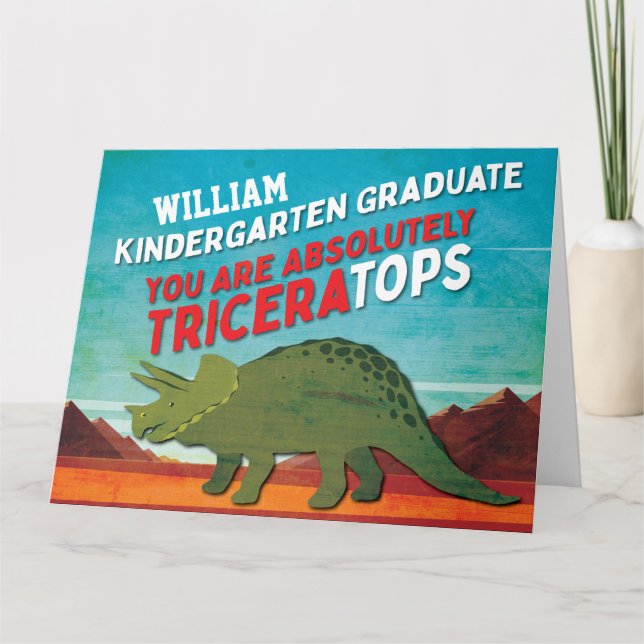 Carte Cute Dinosaur Maternelle (Devant)