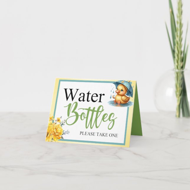 Carte Cute en caoutchouc canard bébé douche eau bouteill (Devant)