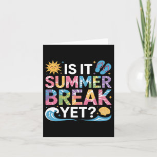 Carte Cute Est Les Vacances D'été Professeur Élève Tie D