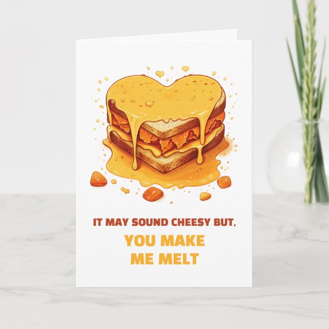 Carte Cute et Fromageux pour la Saint-Valentin  (Devant)
