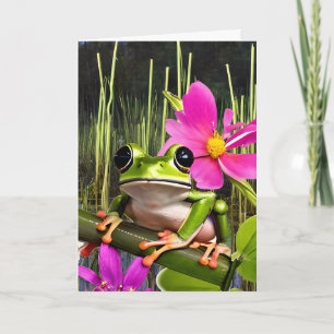 Carte Cute Frog Pun Toad Theme Anniversaire