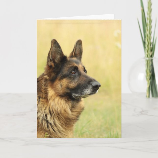 Carte Cute German Shepherd Greeting Cards (Devant)