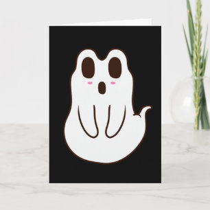 Carte Cute Ghost Halloween Frog