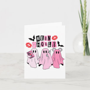 Carte Cute Ghost Mean Ghouls Drôle Costume Halloween Spo