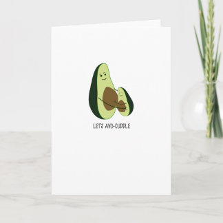 Carte Cute Greetings Card - Let's Avo Cuddle!
