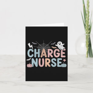 Carte Cute Halloween Charge Infirmière