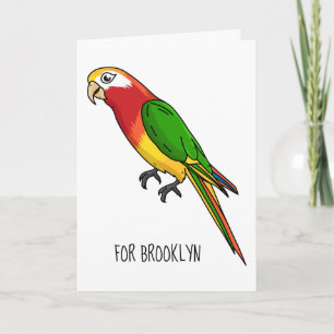 Carte Cute happy parrot