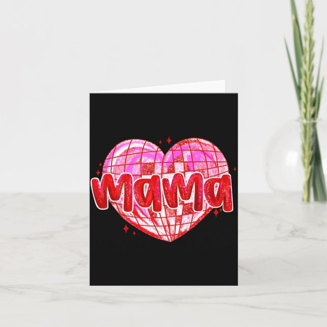 Carte Cute Heart Mama Valentines Day Mom Wife  (Devant)