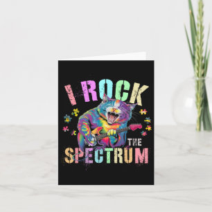 Carte Cute I Rock Le Spectre Autisme Fière Maman Motivat
