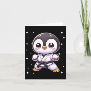 Carte Cute Kawaii Karate Penguin Martial Arts 1