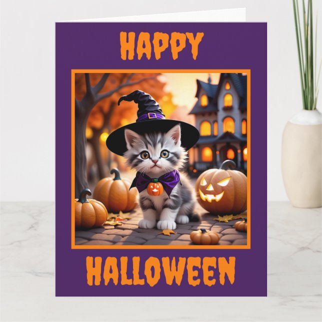 Carte Cute Kitten Prêt à tirer ou à traiter (Devant)