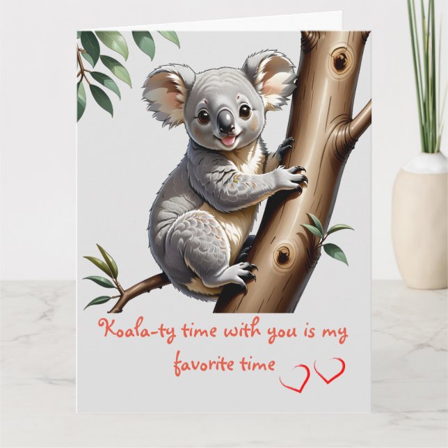 Carte Cute kola-ty kids valentine's day (Devant)