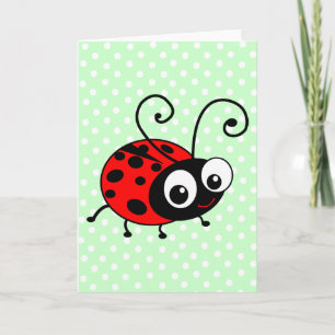 Carte Cute Ladybug