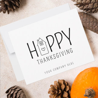 Carte Cute Maison Bon thanksgiving Immobilier