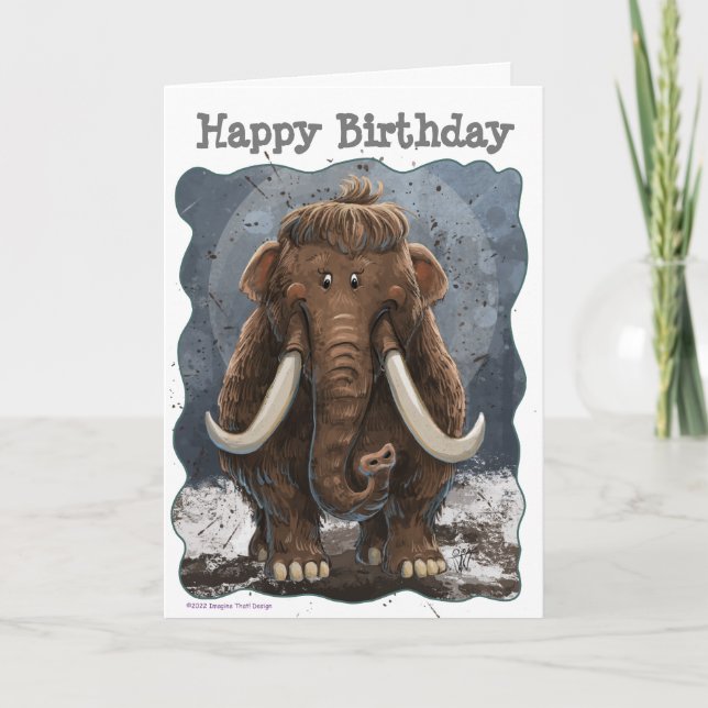 Carte Cute Mastodon (Devant)