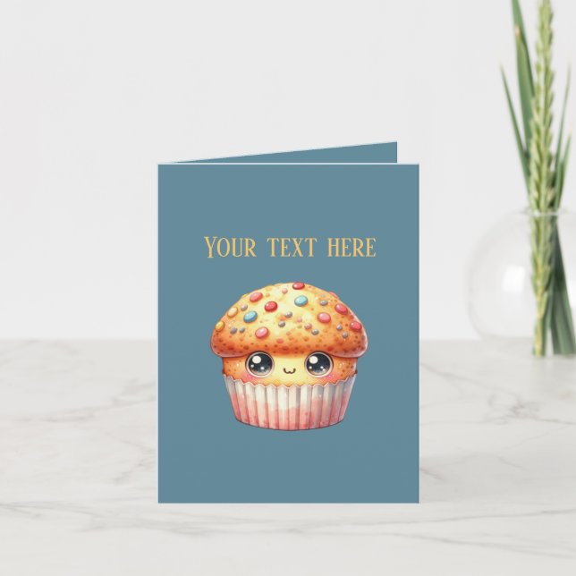 Carte Cute muffin lovers Bakery vendors customizable (Devant)