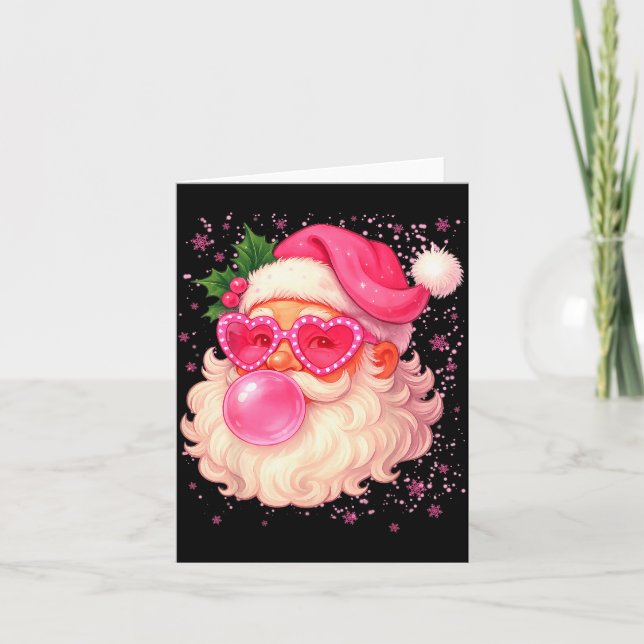 Carte Cute Nk Santa Snowflake Christmas Pajamas Xmas Gir (Devant)