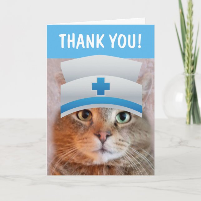 Carte Cute Nurse Merci (Devant)