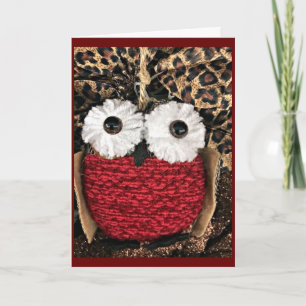 CARTE CUTE OWL VOUS DIT **JOYEZ NOËL À VOUS**
