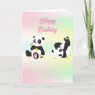 Carte Cute panda