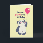 Carte Cute Panda Pun Pandastic Anniversaire Funny Annive<br><div class="desc">Carte d'anniversaire drôle et mignonne pour ceux qui aiment les puns et l'humour. Une façon idéale de souhaiter un joyeux anniversaire à vos amis et à votre famille. Visitez notre magasin pour plus de collection de cartes d'anniversaire. Vous y trouverez des cartes d'anniversaire cool, humoristiques et parfois sarcastiques pour votre...</div>