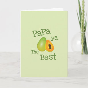 Carte Cute Papa Ya Le Meilleur Jeu De Fruits Drôle Pour