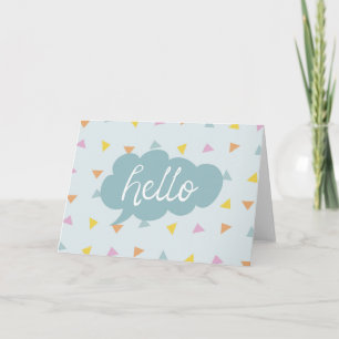 Carte Cute Pastel Hello