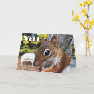 Carte Cute petit écureuil