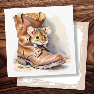 Carte Cute petite souris en démarrage