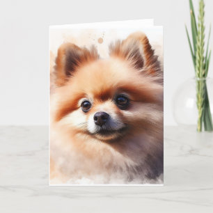 Carte Cute Pomeranian