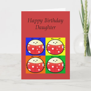 Carte Cute Popart Ladybird