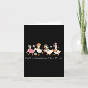Carte Cute Preppy Retour À L'École Gooses Juste Un Kinde