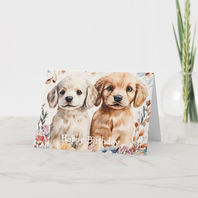 Carte Cute Puppies (Devant)