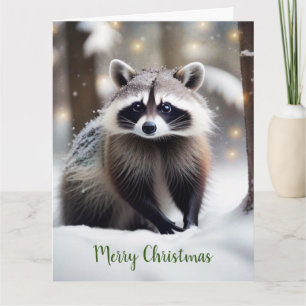 Carte Cute Raccoon