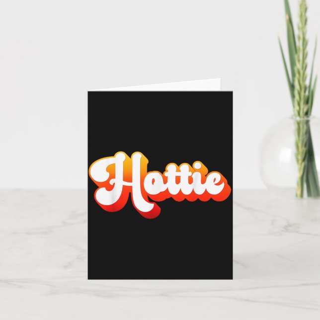 Carte Cute Retro Vintage Hottie (Devant)
