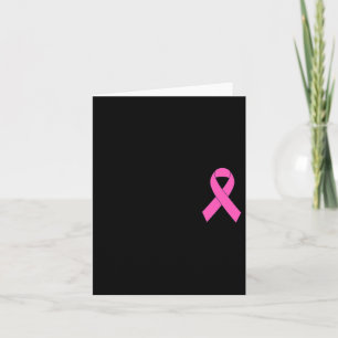 Carte Cute rose Ruban Brebis Sensibilisation au cancer d