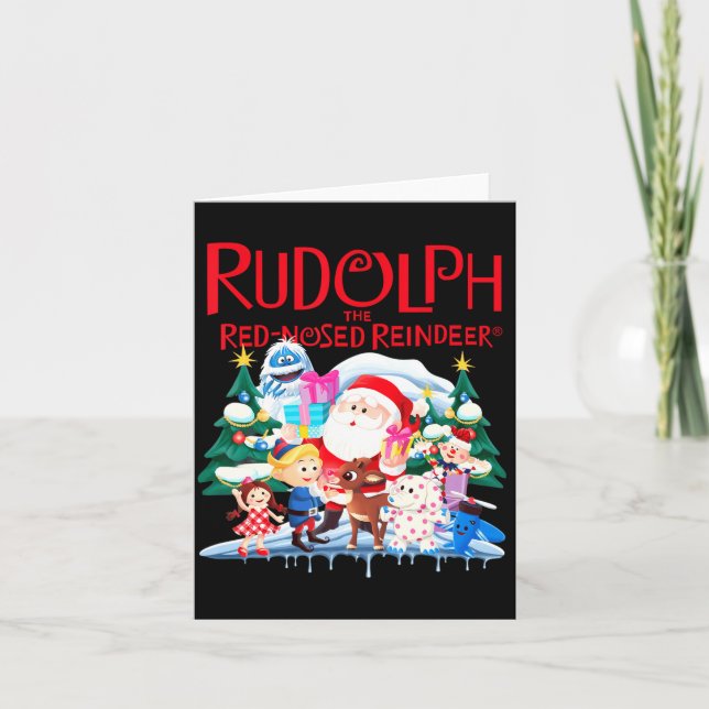 Carte Cute Rudolph The Red Nosed Reindeer Christmas Spec (Devant)