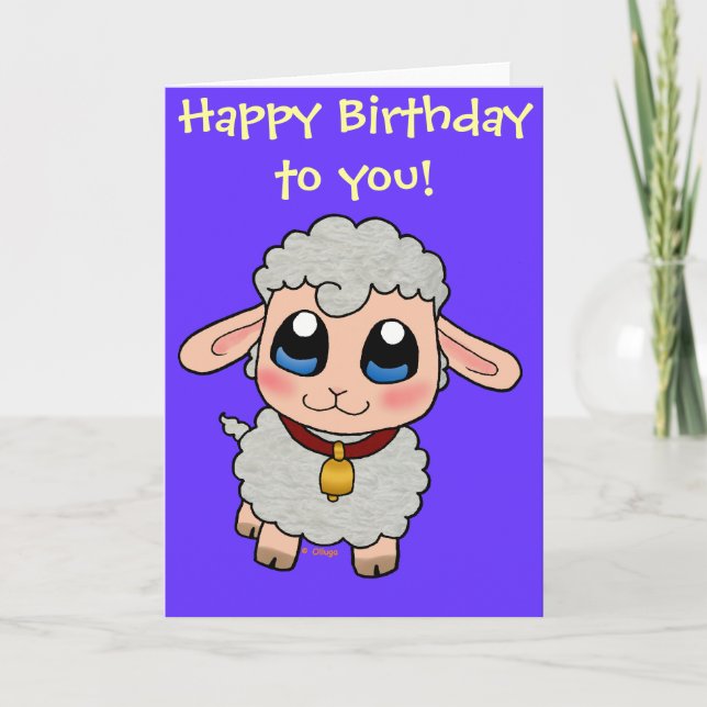 Carte Cute Sheep (Devant)
