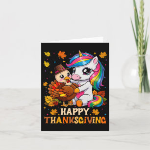 Carte Cute Unicorn Accrocs Turquie Bons thanksgivings fi