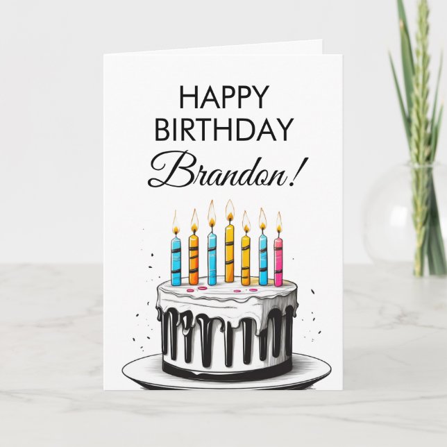 Carte Cute White Piano Keys Cake Pianist Anniversaire (Devant)