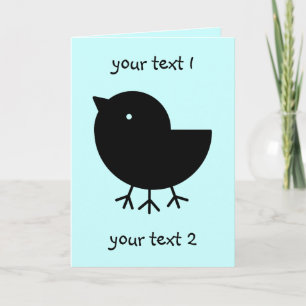 Carte Cute Yatagarasu(noir)