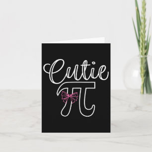 Carte Cutie Pi Coquette Bow Femmes Enfants Toddler Math