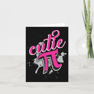 Carte Cutie Pi drôle de maths 3.14 Joyeuse journée Pi